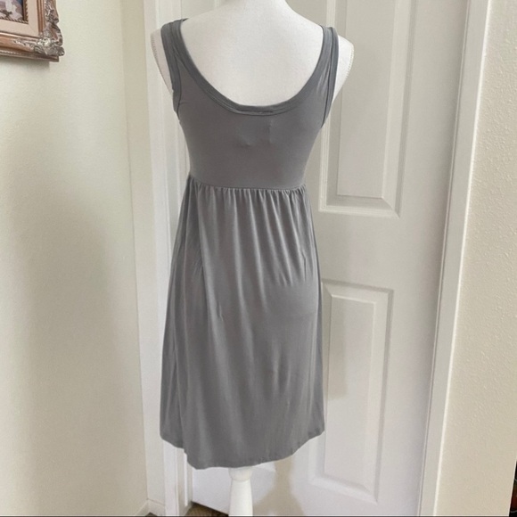 Daisy Shoppe Tank Babydoll Grey Dress Owl Graphic - Picture 4 of 7